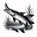 Arapaima tattoo design idea