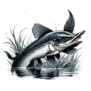 Arapaima tattoo design idea