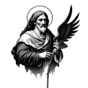 Saint Anthony patron saint of lost things tattoo design idea