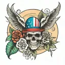American trad tattoo tattoo design idea