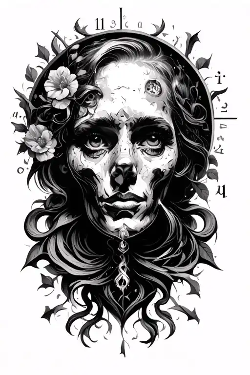 Integra of life math equation integral goes from birth to death and happiness is divided by time, make it an equation li tattoo design idea