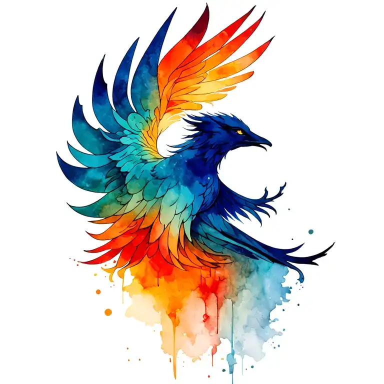 phoenix and nova tattoo design idea