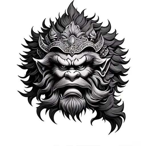 Narasimha tattoo design idea
