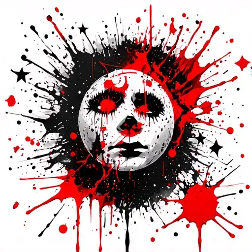 fortune favors the bold starry night backdrop scenery tattoo design idea