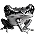 Bone Frog tattoo design idea