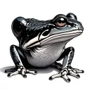 Bone Frog tattoo design idea