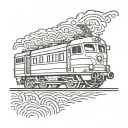 trojan train tattoo design idea