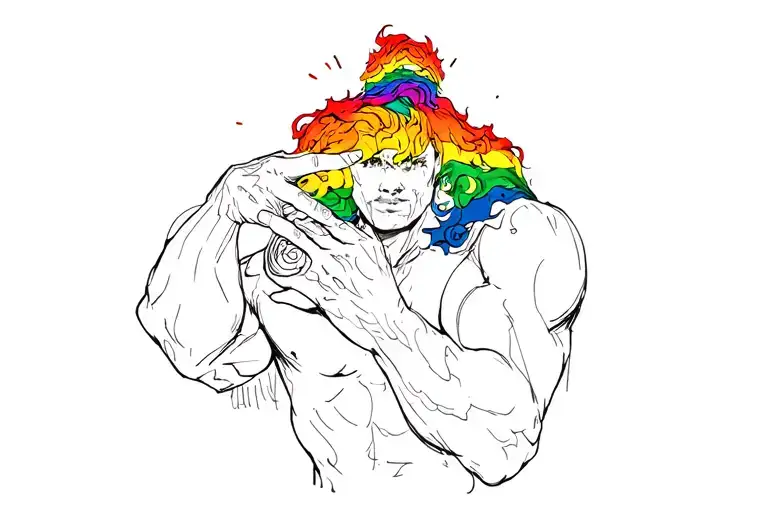 Gay Pride Unstoppable tattoo design idea