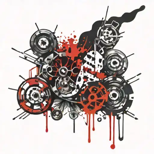 Tattoo under the narrow navel tattoo design idea