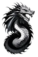 Dragons and technology inspired Mandala tattoo design idea