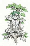 Deku tree tattoo design idea