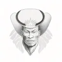 filipino flag or hat on carabou tattoo design idea