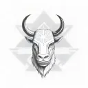 filipino flag or hat on carabou tattoo design idea