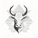 filipino flag or hat on carabou tattoo design idea