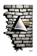 pink floyd brick in the wall  tattoo design idea