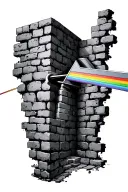 pink floyd brick in the wall  tattoo design idea