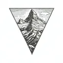 matterhorn mountain tattoo design idea