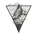 matterhorn mountain tattoo design idea