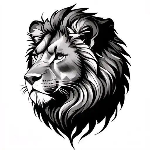 leo zodiac sign tattoo design idea