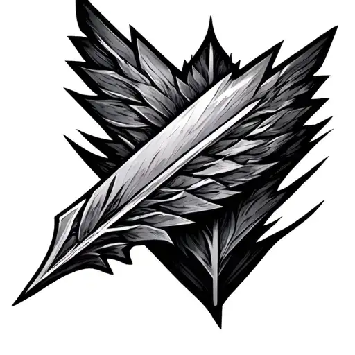 arrow head tattoo design idea