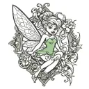 tinkerbell tattoo design idea