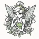 tinkerbell tattoo design idea