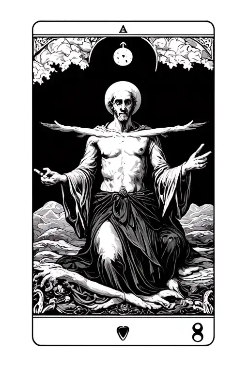 Tarot card time tattoo design idea