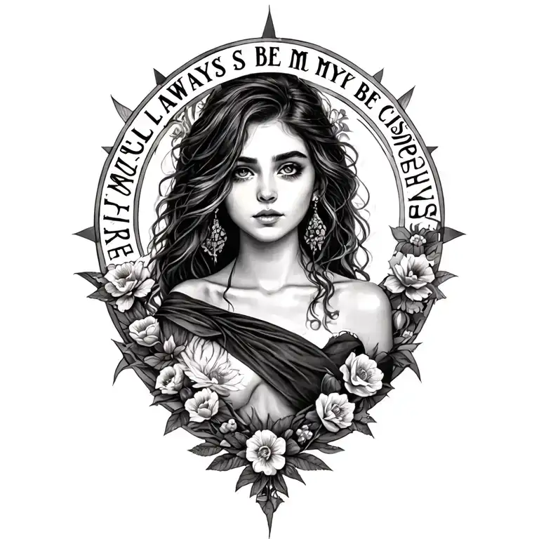 YOU'LL ALWAYS BE MY BLESSING AND FOREVER BE MY CURSE tattoo design idea