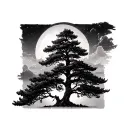 Cypress Tree tattoo design idea