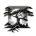 Cypress Tree tattoo design idea