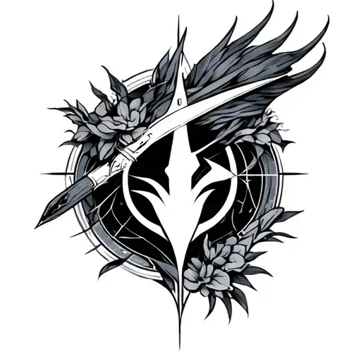 cyber sigilism back tattoo tattoo design idea