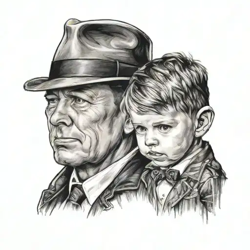 big brother small brother bond tattoo design idea