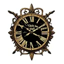 "This too shall pass…" roman numeral clock face tattoo design idea