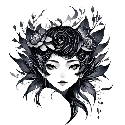 Sukuna Face tattoo design idea