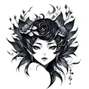 Sukuna Face tattoo design idea