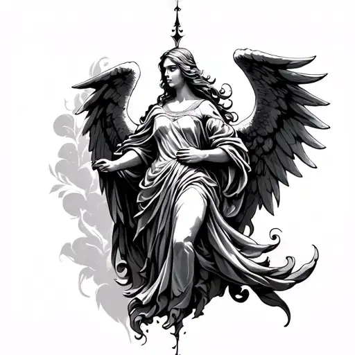 Protector Angel tattoo design idea