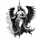 Protector Angel tattoo design idea