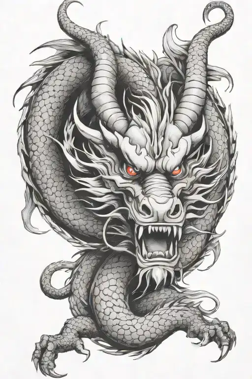 shiryu dragon tattoo travel, love and family tattoo design idea