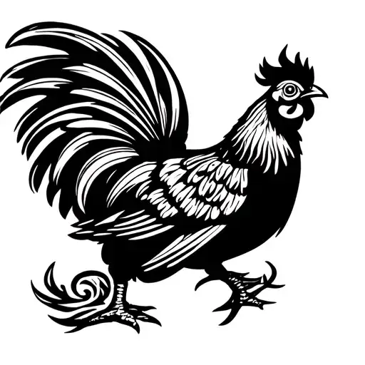 gamefowl, 3 crosses, Tennessee state symbol tattoo design idea