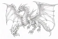Zelda light dragon wrapped tattoo design idea