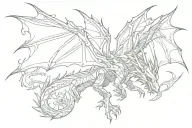 Zelda light dragon wrapped tattoo design idea