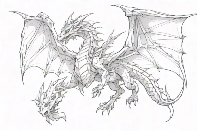 Zelda light dragon wrapped tattoo design idea