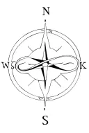 compass anchor waves infinity tattoo design idea