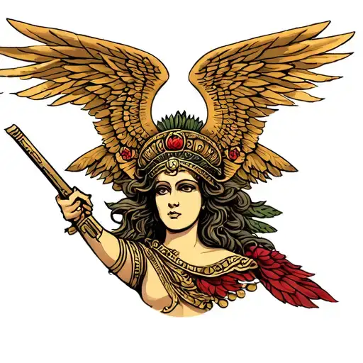 goddess hera in war mode A second tattoo design idea