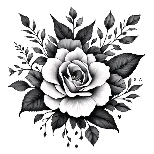 birth month tattoos, April, February and August tattoo design idea