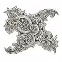 tooled leather  tattoo design idea