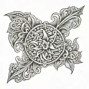 tooled leather  tattoo design idea
