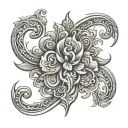 tooled leather  tattoo design idea