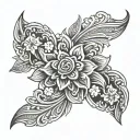 tooled leather  tattoo design idea