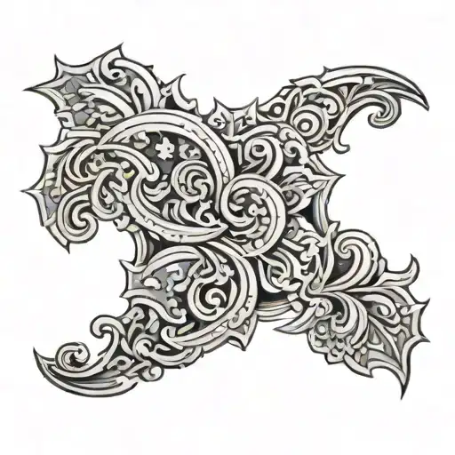 tooled leather  tattoo design idea